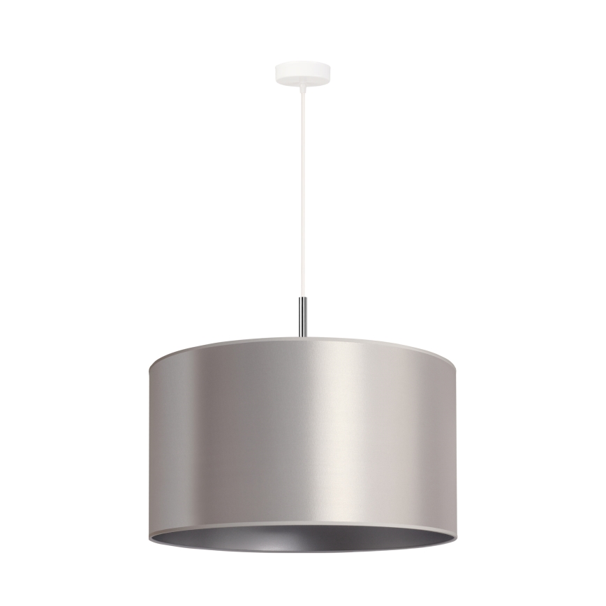 Duolla - Riippuvalaisin CANNES 1xE27/15W/230V d. 45 cm hopea