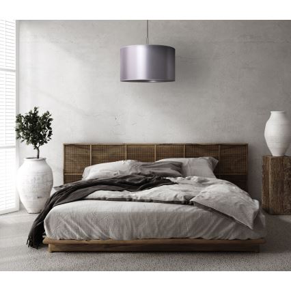 Duolla - Riippuvalaisin CANNES 1xE27/15W/230V d. 45 cm hopea