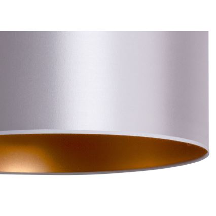 Duolla - Riippuvalaisin CANNES 1xE27/15W/230V d. 45 cm hopea/kupari