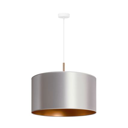 Duolla - Riippuvalaisin CANNES 1xE27/15W/230V d. 45 cm hopea/kupari