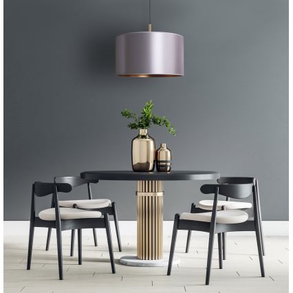 Duolla - Riippuvalaisin CANNES 1xE27/15W/230V d. 45 cm hopea/kupari
