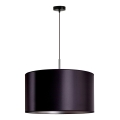 Duolla - Riippuvalaisin CANNES 1xE27/15W/230V d. 45 cm musta/hopea