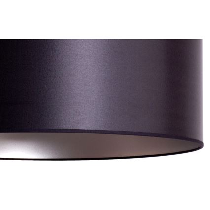 Duolla - Riippuvalaisin CANNES 1xE27/15W/230V d. 45 cm musta/hopea