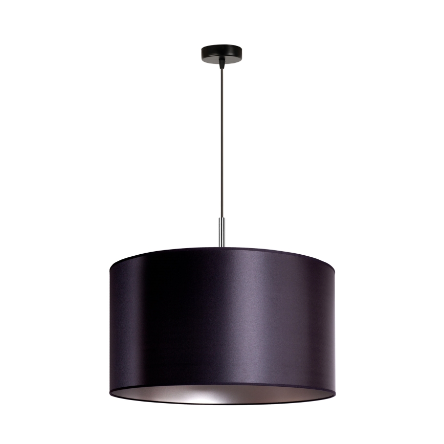 Duolla - Riippuvalaisin CANNES 1xE27/15W/230V d. 45 cm musta/hopea