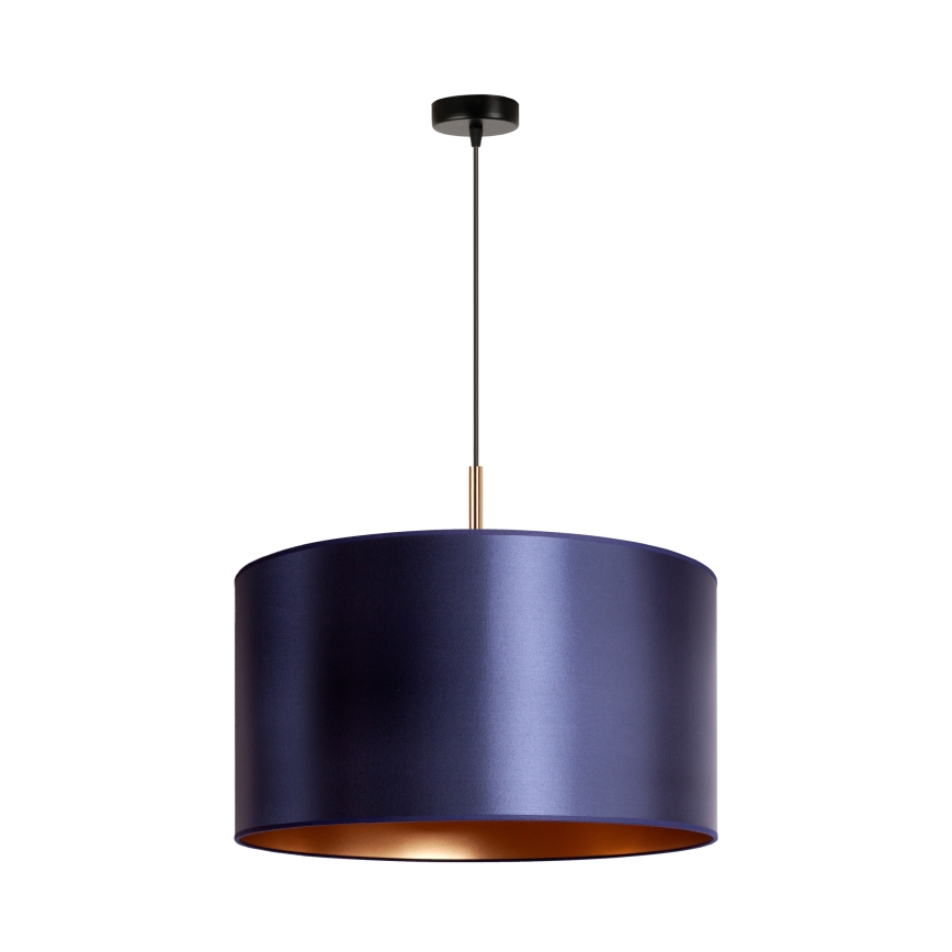 Duolla - Riippuvalaisin CANNES 1xE27/15W/230V d. 45 cm sininen/kupari