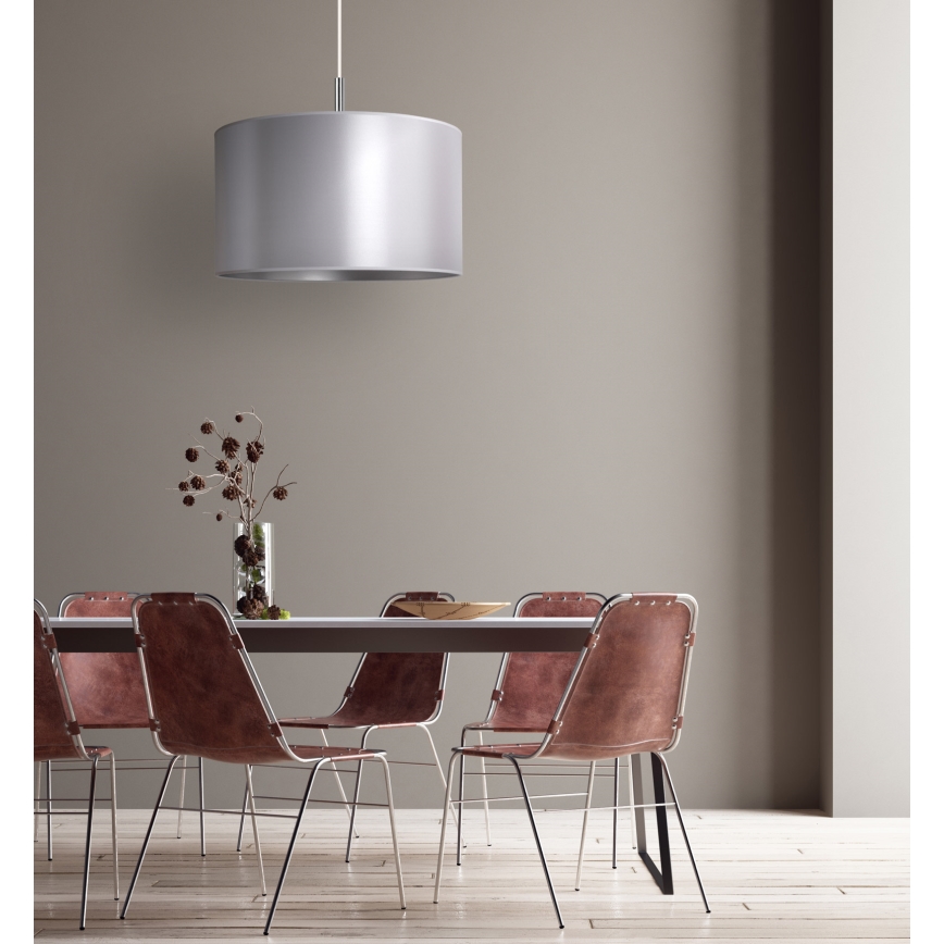 Duolla - Riippuvalaisin CANNES 1xE27/15W/230V d. 50 cm hopea