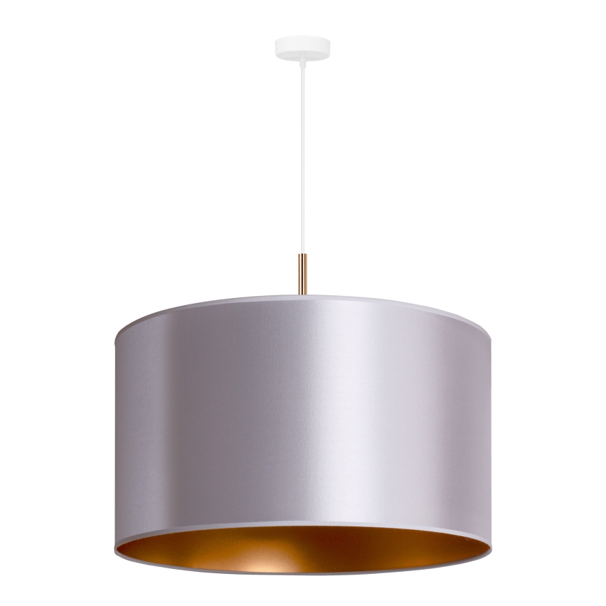 Duolla - Riippuvalaisin CANNES 1xE27/15W/230V d. 50 cm hopea/kupari