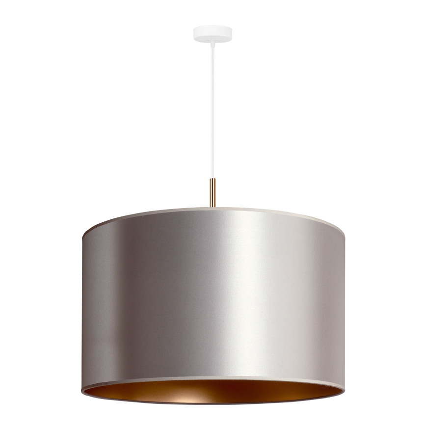 Duolla - Riippuvalaisin CANNES 1xE27/15W/230V d. 50 cm hopea/kupari