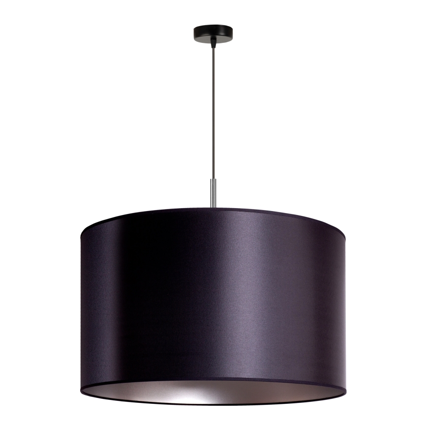Duolla - Riippuvalaisin CANNES 1xE27/15W/230V d. 50 cm musta/hopea