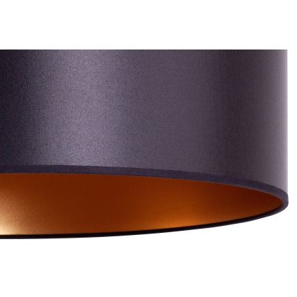 Duolla - Riippuvalaisin CANNES 1xE27/15W/230V d. 50 cm musta/kupari