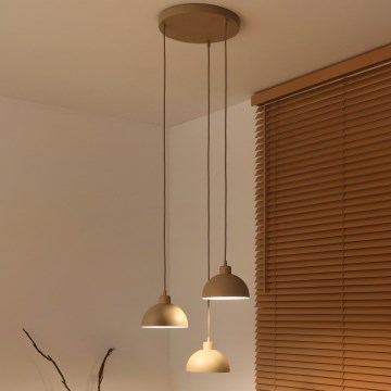 Duolla - Riippuvalaisin IRONLINE 3xE27/15W/230V beige