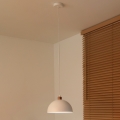 Duolla - Riippuvalaisin IRONLINE kaapelikiinnityksellä 1xE27/15W/230V halkaisija 27 cm valkoinen/kupari