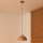 Duolla - Riippuvalaisin johdolla IRONLINE 1xE27/15W/230V Ø 27 cm beige/kupari