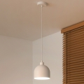 Duolla - Riippuvalaisin kaapelilla IRONLINE 1xE27/15W/230V Ø 17 cm valkoinen