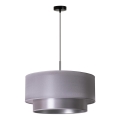Duolla - Riippuvalaisin NANTES 1xE27/15W/230V d. 45 cm hopea
