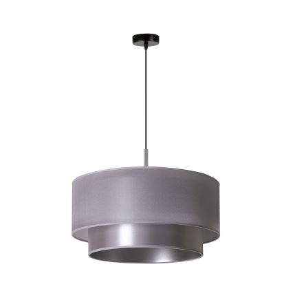 Duolla - Riippuvalaisin NANTES 1xE27/15W/230V d. 45 cm hopea
