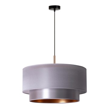 Duolla - Riippuvalaisin NANTES 1xE27/15W/230V d. 45 cm hopea/kupari