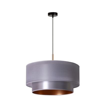 Duolla - Riippuvalaisin NANTES 1xE27/15W/230V d. 45 cm hopea/kupari