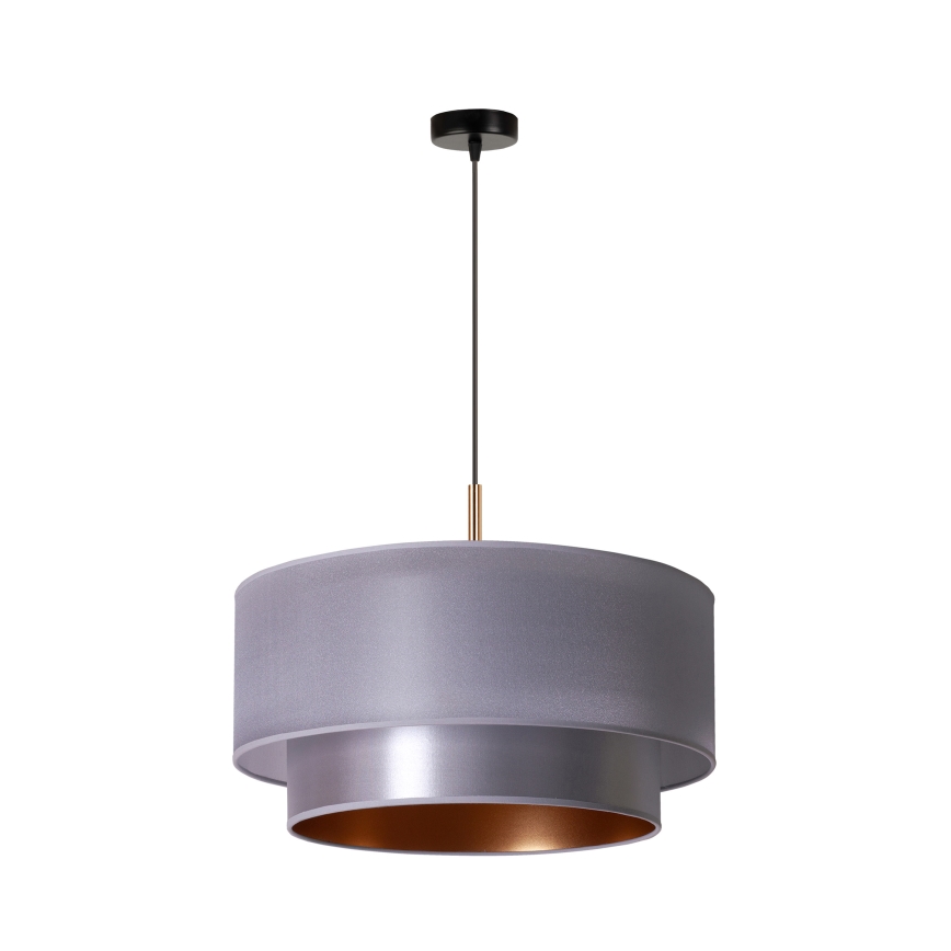 Duolla - Riippuvalaisin NANTES 1xE27/15W/230V d. 45 cm hopea/kupari