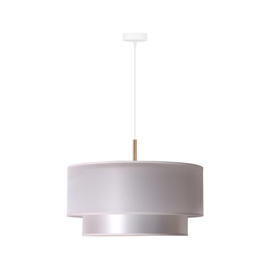 Duolla - Riippuvalaisin NANTES 1xE27/15W/230V d. 45 cm hopea/kupari