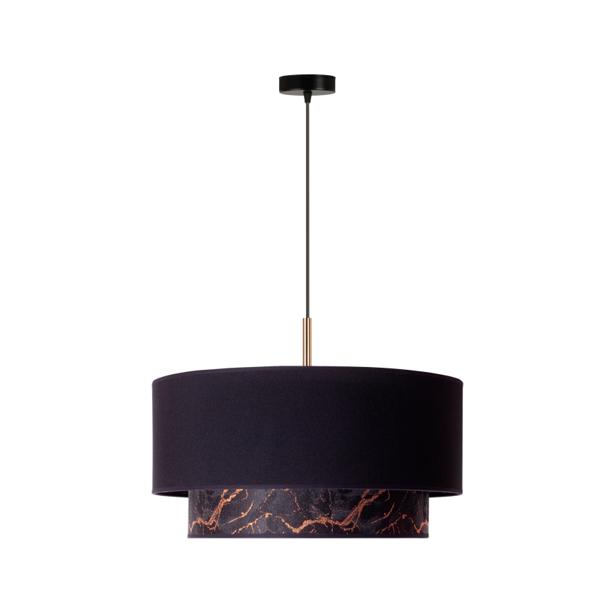 Duolla - Riippuvalaisin NANTES 1xE27/15W/230V d. 45 cm musta/kupari