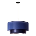 Duolla - Riippuvalaisin NANTES 1xE27/15W/230V d. 45 cm sininen/hopea