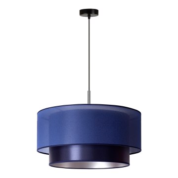 Duolla - Riippuvalaisin NANTES 1xE27/15W/230V d. 45 cm sininen/hopea