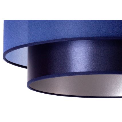 Duolla - Riippuvalaisin NANTES 1xE27/15W/230V d. 45 cm sininen/hopea