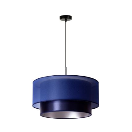 Duolla - Riippuvalaisin NANTES 1xE27/15W/230V d. 45 cm sininen/hopea