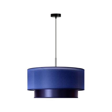 Duolla - Riippuvalaisin NANTES 1xE27/15W/230V d. 45 cm sininen/hopea