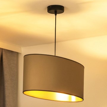 Duolla - Riippuvalaisin OVAL VEGAN 1xE27/15W/230V beige