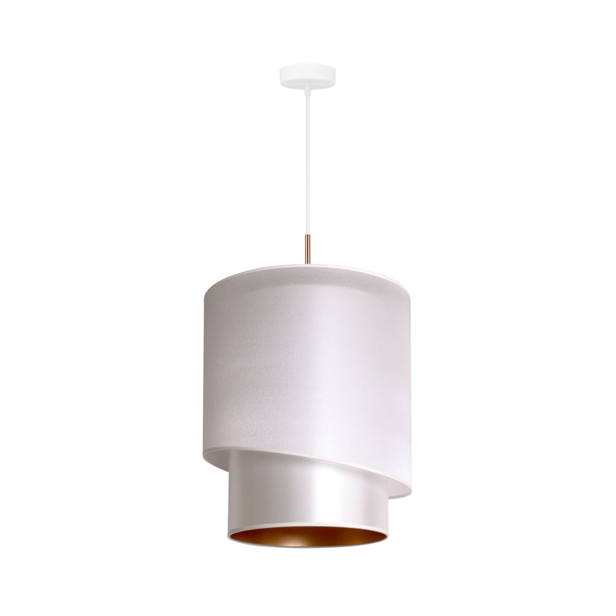 Duolla - Riippuvalaisin PARIS 1xE27/15W/230V d. 40 cm hopea/kulta