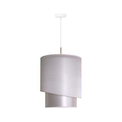 Duolla - Riippuvalaisin PARIS 1xE27/15W/230V d. 40 cm hopea/kulta