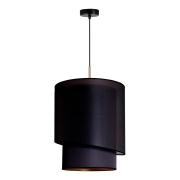 Duolla - Riippuvalaisin PARIS 1xE27/15W/230V d. 40 cm musta/kulta