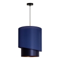Duolla - Riippuvalaisin PARIS 1xE27/15W/230V d. 40 cm sininen/kulta