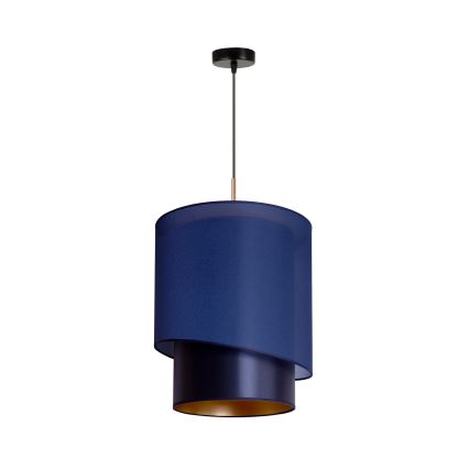 Duolla - Riippuvalaisin PARIS 1xE27/15W/230V d. 40 cm sininen/kulta
