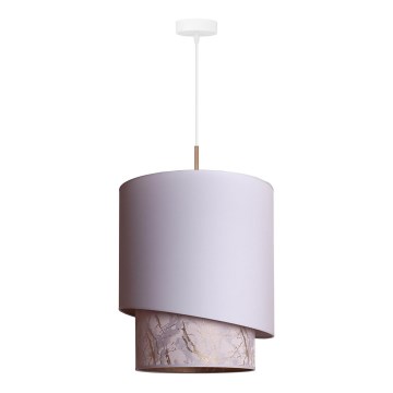 Duolla - Riippuvalaisin PARIS 1xE27/15W/230V d. 40 cm valkoinen/beige