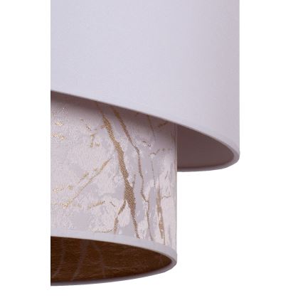 Duolla - Riippuvalaisin PARIS 1xE27/15W/230V d. 40 cm valkoinen/beige