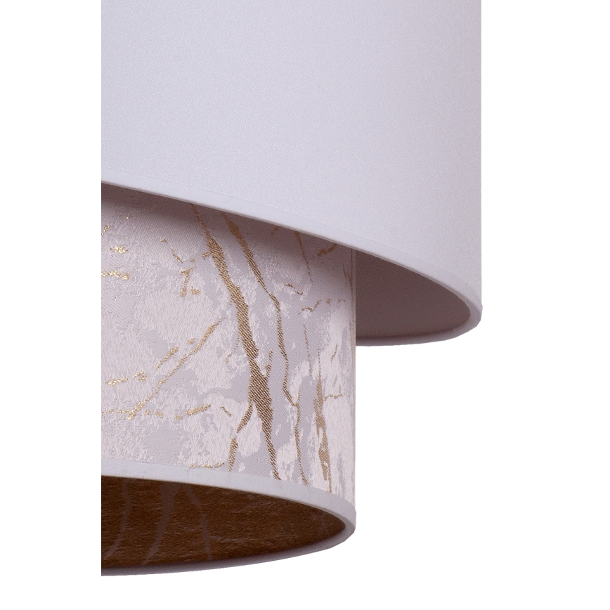 Duolla - Riippuvalaisin PARIS 1xE27/15W/230V d. 40 cm valkoinen/beige