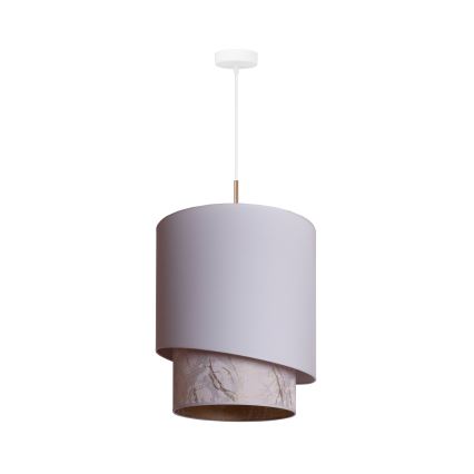 Duolla - Riippuvalaisin PARIS 1xE27/15W/230V d. 40 cm valkoinen/beige