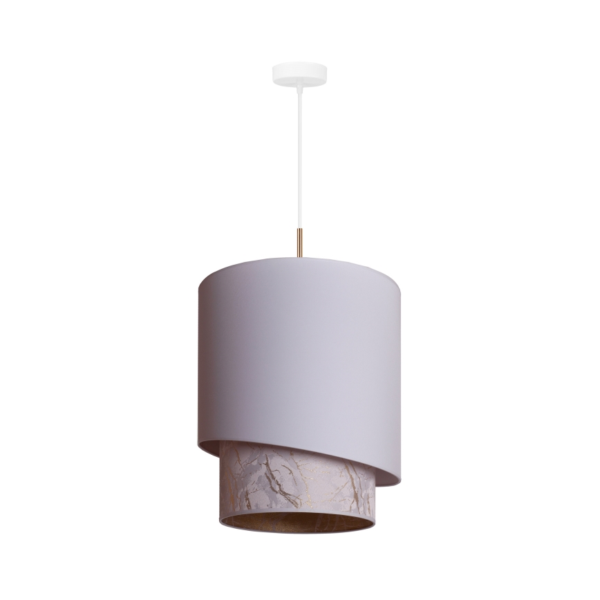 Duolla - Riippuvalaisin PARIS 1xE27/15W/230V d. 40 cm valkoinen/beige