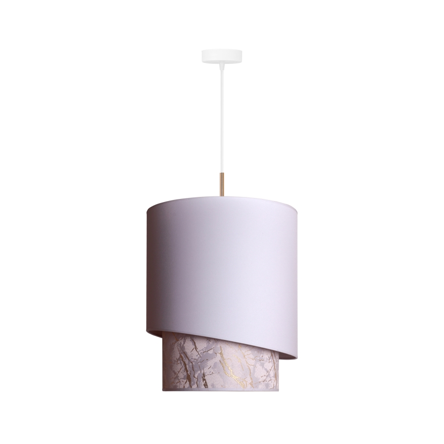 Duolla - Riippuvalaisin PARIS 1xE27/15W/230V d. 40 cm valkoinen/beige