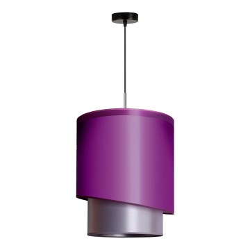 Duolla - Riippuvalaisin PARIS 1xE27/15W/230V d. 40 cm violetti/hopea