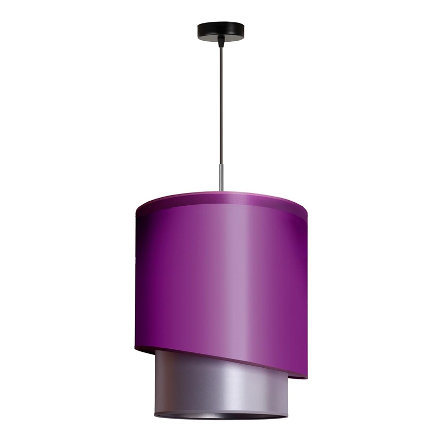 Duolla - Riippuvalaisin PARIS 1xE27/15W/230V d. 40 cm violetti/hopea