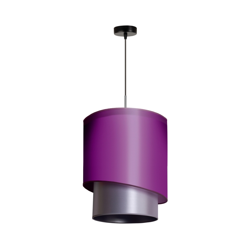 Duolla - Riippuvalaisin PARIS 1xE27/15W/230V d. 40 cm violetti/hopea