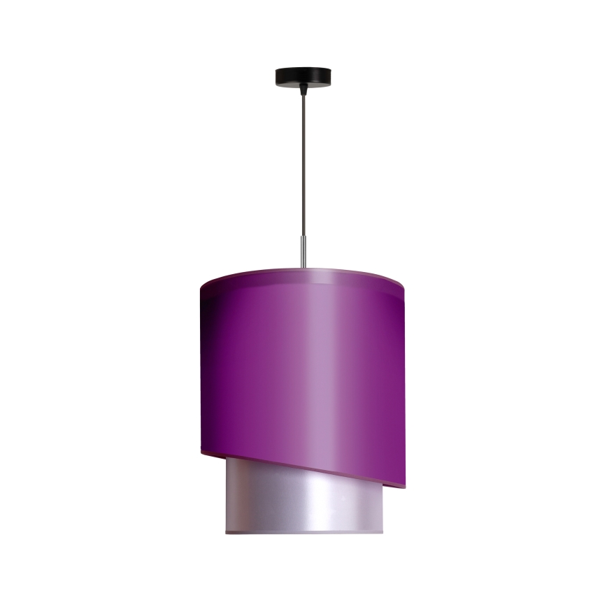 Duolla - Riippuvalaisin PARIS 1xE27/15W/230V d. 40 cm violetti/hopea