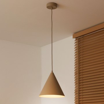 Duolla - riippuvalaisin vaijerilla IRONLINE 1xG9/3W/230V Ø25 cm beige