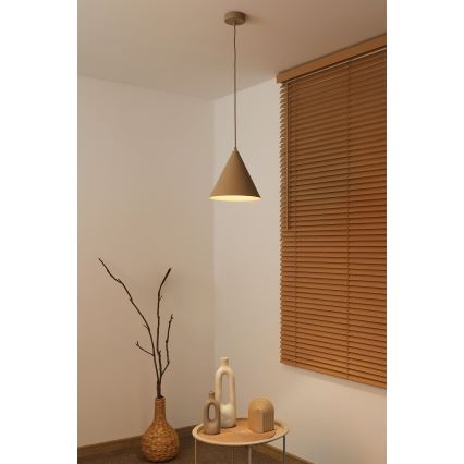 Duolla - riippuvalaisin vaijerilla IRONLINE 1xG9/3W/230V Ø25 cm beige