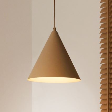 Duolla - riippuvalaisin vaijerilla IRONLINE 1xG9/3W/230V Ø25 cm beige