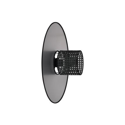 Duolla - Seinävalaisin TOKYO RATTAN 1xE27/15W/230V halkaisija 50 cm hopea/musta